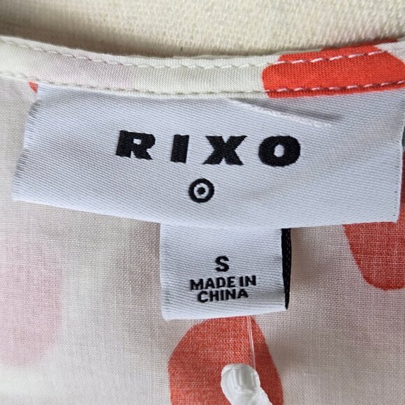 RIXO x Target Size Small Red Polka Dot Wrap Dress Ruffle Accents Puff Sleeve NWT - Picture 11 of 16